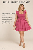 Hill House Home The Nap Dress – Raspberry – styled editorial look 3