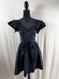Hill House Home The Ana Dress - Black Poplin - front