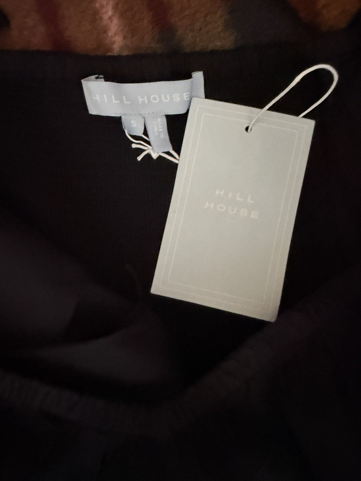 Hill House Home The Ana Dress - Black Poplin - care label