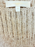 LoveShackFancy Baby Alpaca Bateau Sweater – Oatmeal – label