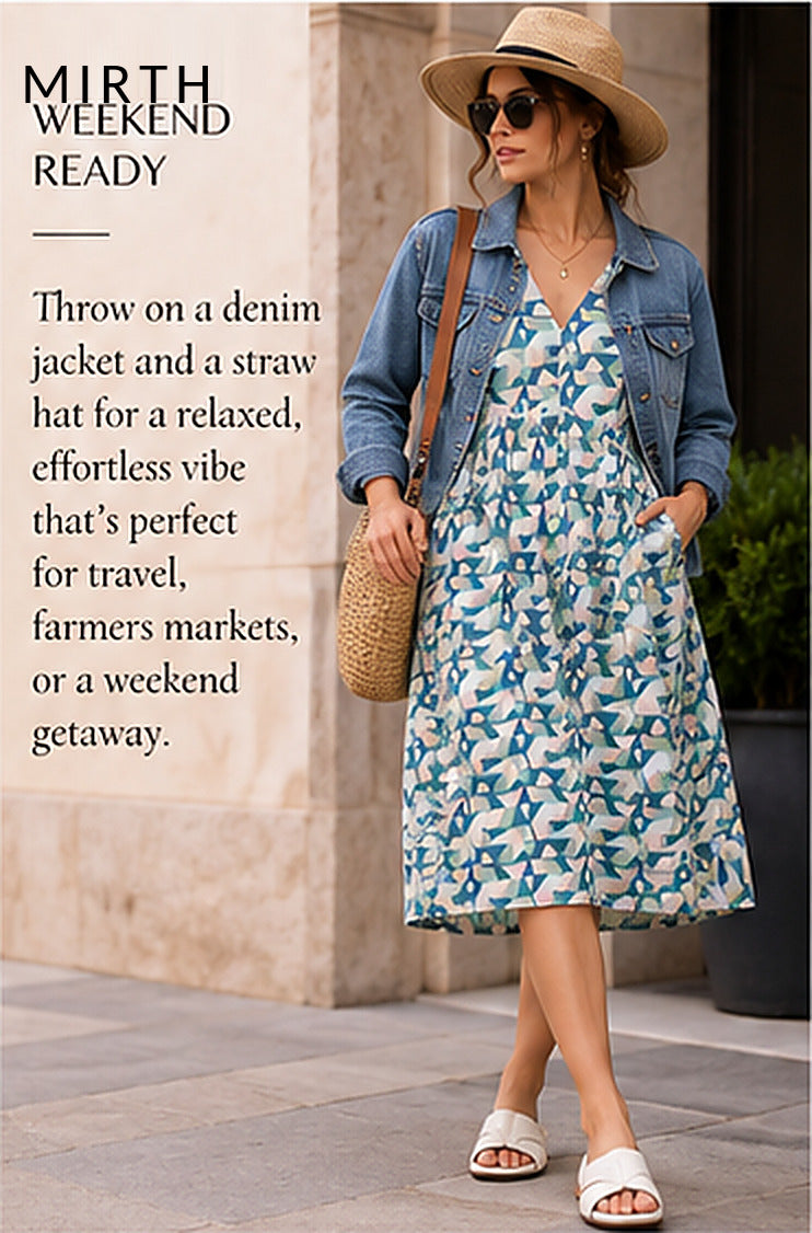 MIRTH Sonoma Dress – styled editorial look 3