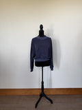 Daily Drills Terry Vintage Crew - Sunbleached Navy - front
