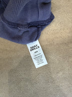 Daily Drills Terry Vintage Crew - Sunbleached Navy - care label