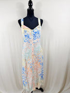 Hunter Bell Cleo Button-Front Midi Dress – Botanical Print – front
