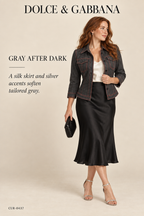 Dolce & Gabbana Vintage Wool-Blend Denim Jacket – Grey, Leopard Lining – styled: Gray After Dark