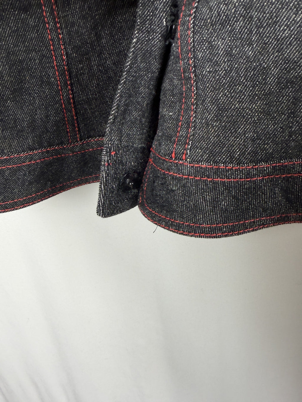 Dolce & Gabbana Vintage Wool-Blend Denim Jacket – Grey, Leopard Lining – detail