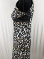 Louis Vuitton 2015 Leopard Mohair Sleeveless Sheath Dress – detail