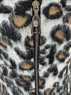 Louis Vuitton 2015 Leopard Mohair Sleeveless Sheath Dress – detail view 3