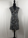 Louis Vuitton 2015 Leopard Mohair Sleeveless Sheath Dress – front