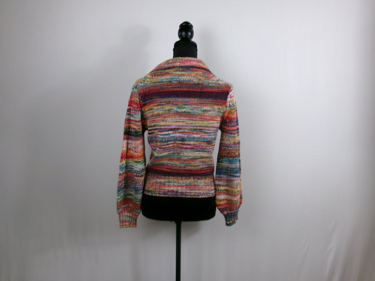 Veronica Beard Damaris Cardigan – Blue Multi – back
