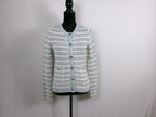 rag & bone Jace Striped Cotton-Blend Lady Cardigan – front
