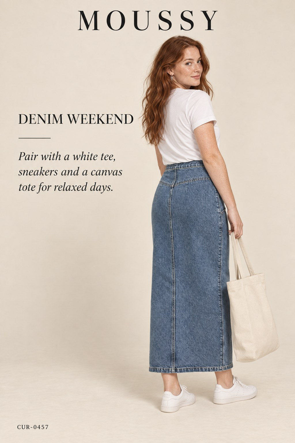 MOUSSY MV Clovernook Tight Skirt – Blue