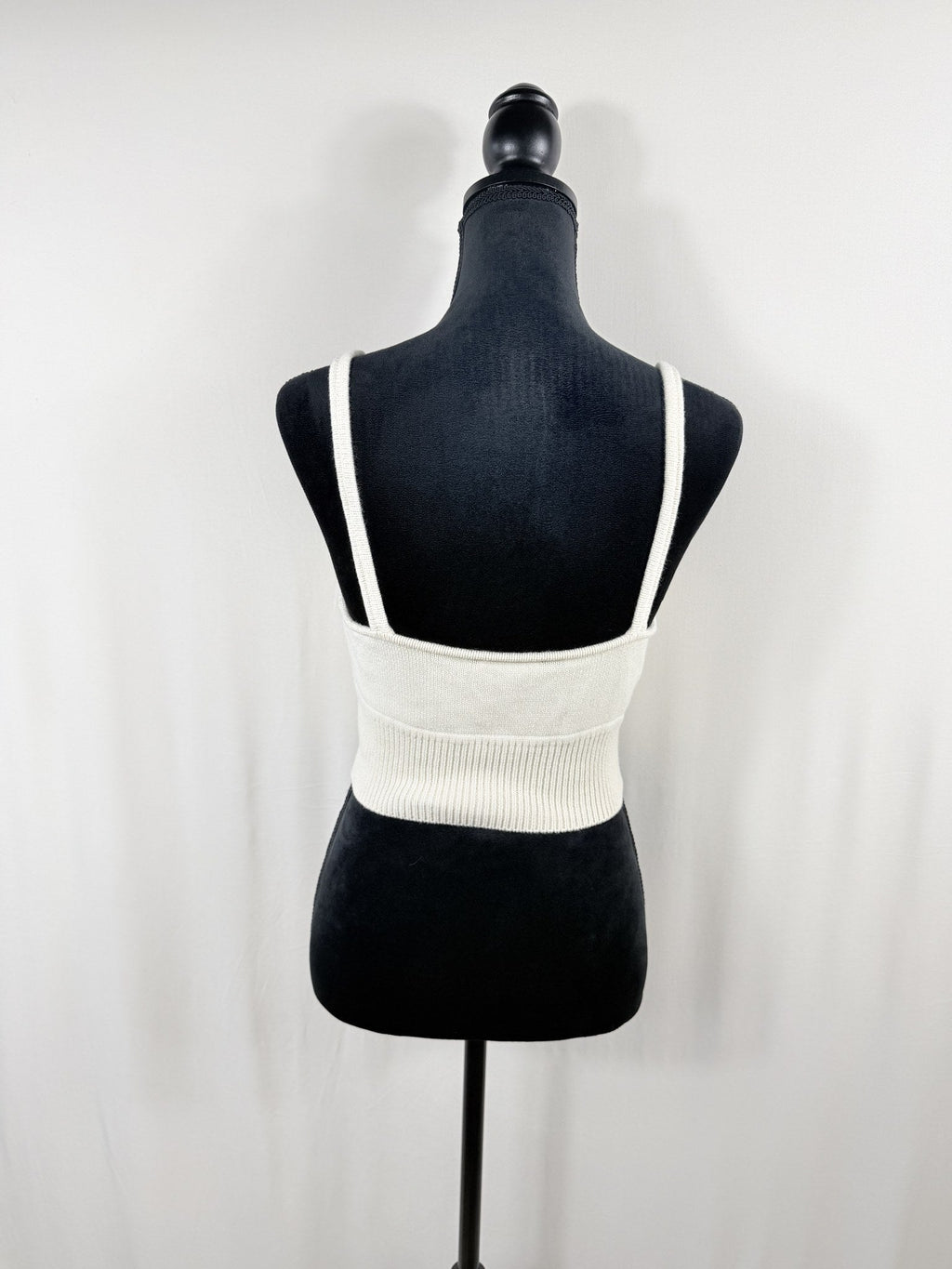Reformation Organic Cotton V-Neck Crop Top – back
