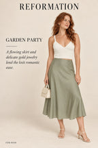 Reformation Organic Cotton V-Neck Crop Top – styled: Garden Party