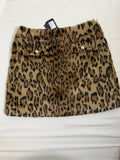 Maje Leopard Print Mini Skirt – Grand Leopard – front