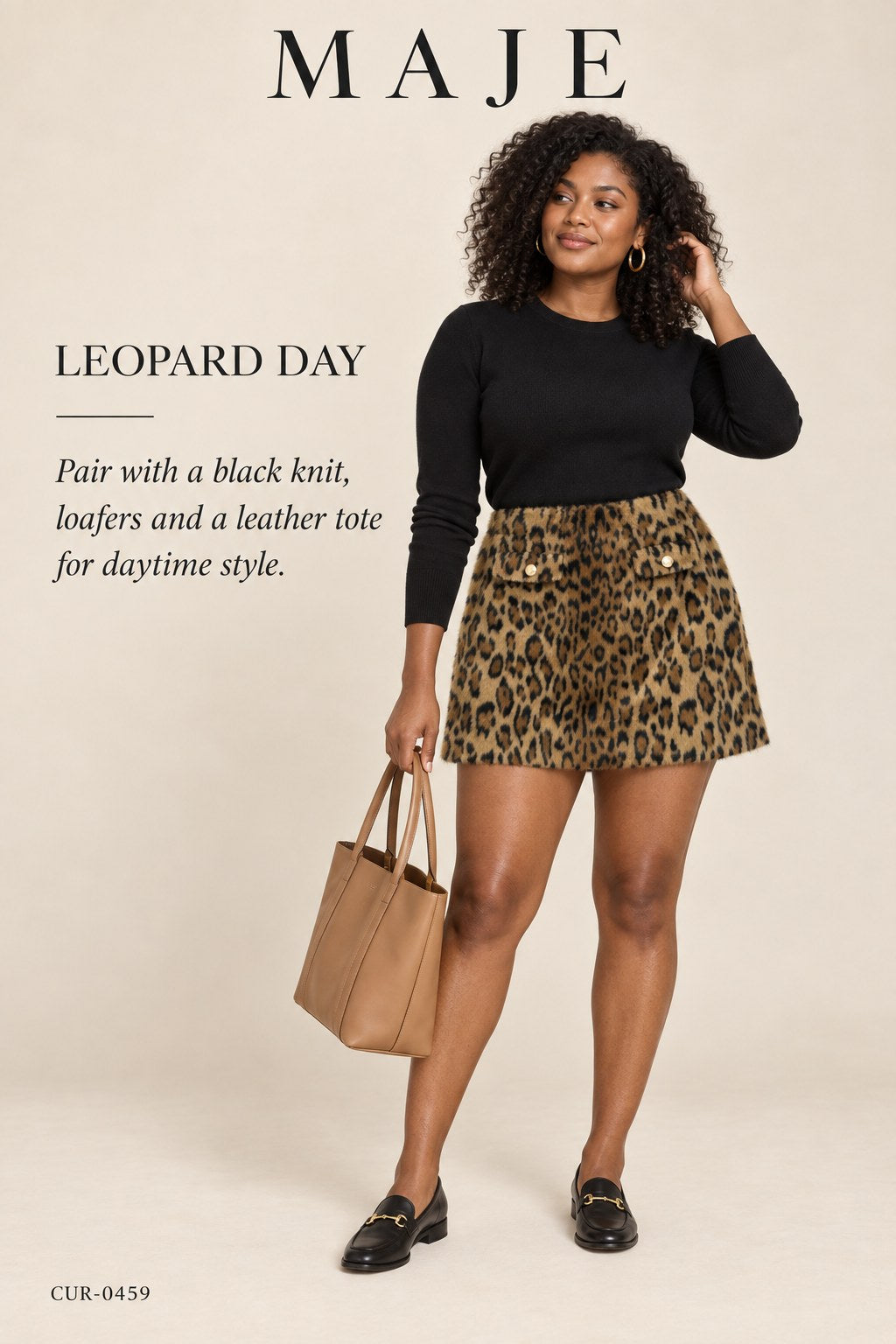Maje Leopard Print Mini Skirt – Grand Leopard