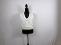 rag & bone Crochet Eyelet V-Neck Sleeveless Sweater – front