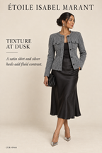Étoile Isabel Marant Grey Wool Button-Front Jacket – styled: Texture at Dusk
