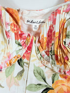 For Love & Lemons Floral Square-Neck Puff-Sleeve Crop Top – label