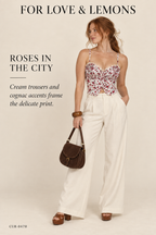 For Love & Lemons Red Rose Corset Crop Top – NWT – styled: Roses in the City