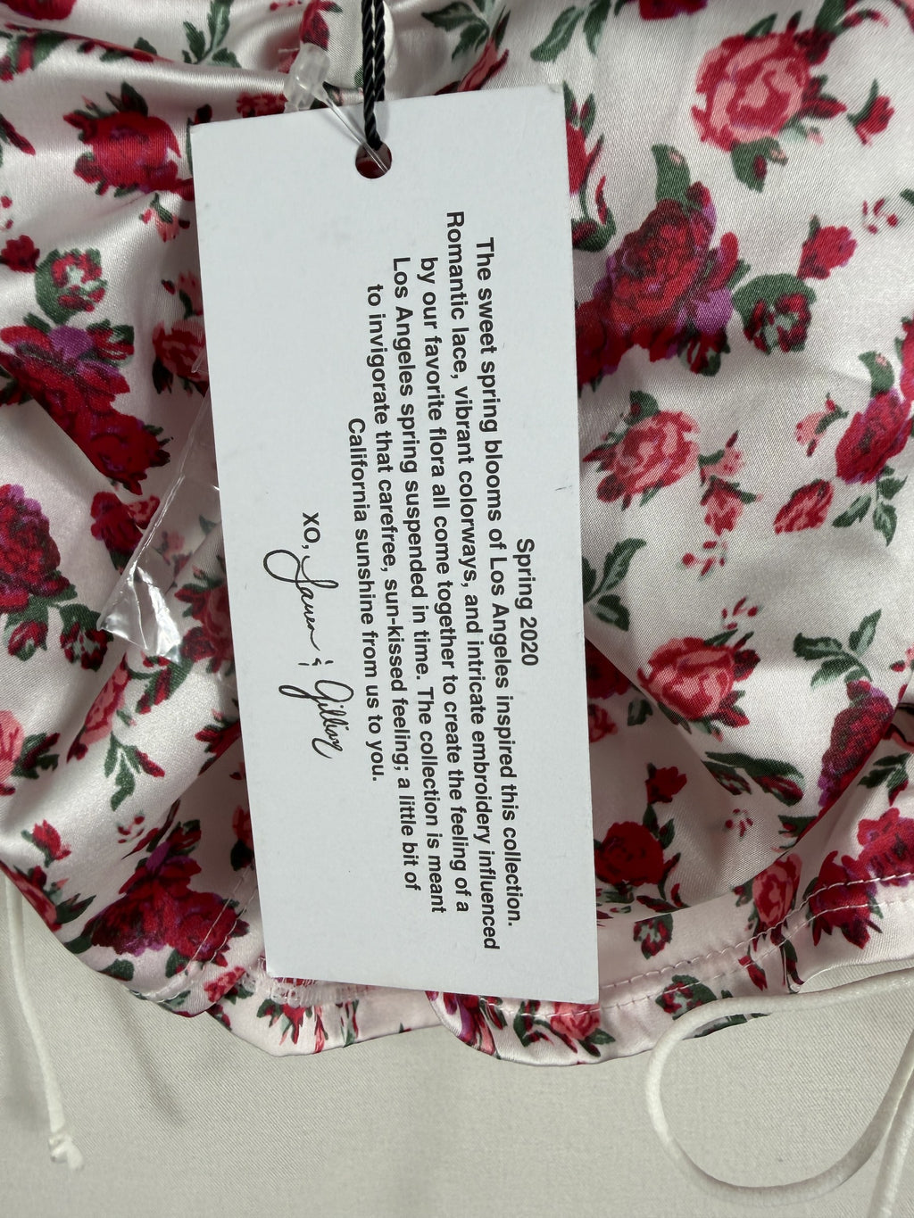 For Love & Lemons Red Rose Corset Crop Top – NWT – tag