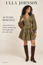 Ulla Johnson Anais Dress – Olive – styled editorial look 2