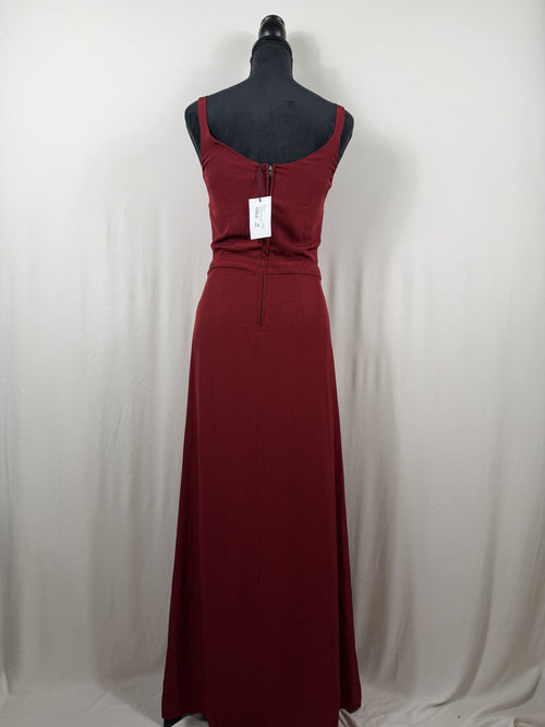 Étoile Isabel Marant Faustyn Maxi Dress – Burgundy – back
