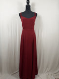 Étoile Isabel Marant Faustyn Maxi Dress – Burgundy – front