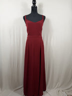 Étoile Isabel Marant Faustyn Maxi Dress – Burgundy – front