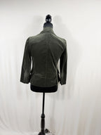 Vince Olive Velvet Blazer – back