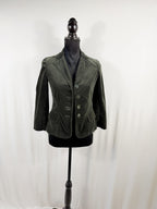 Vince Olive Velvet Blazer – front