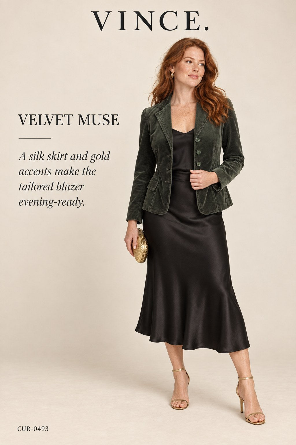 Vince Olive Velvet Blazer – styled: Velvet Muse