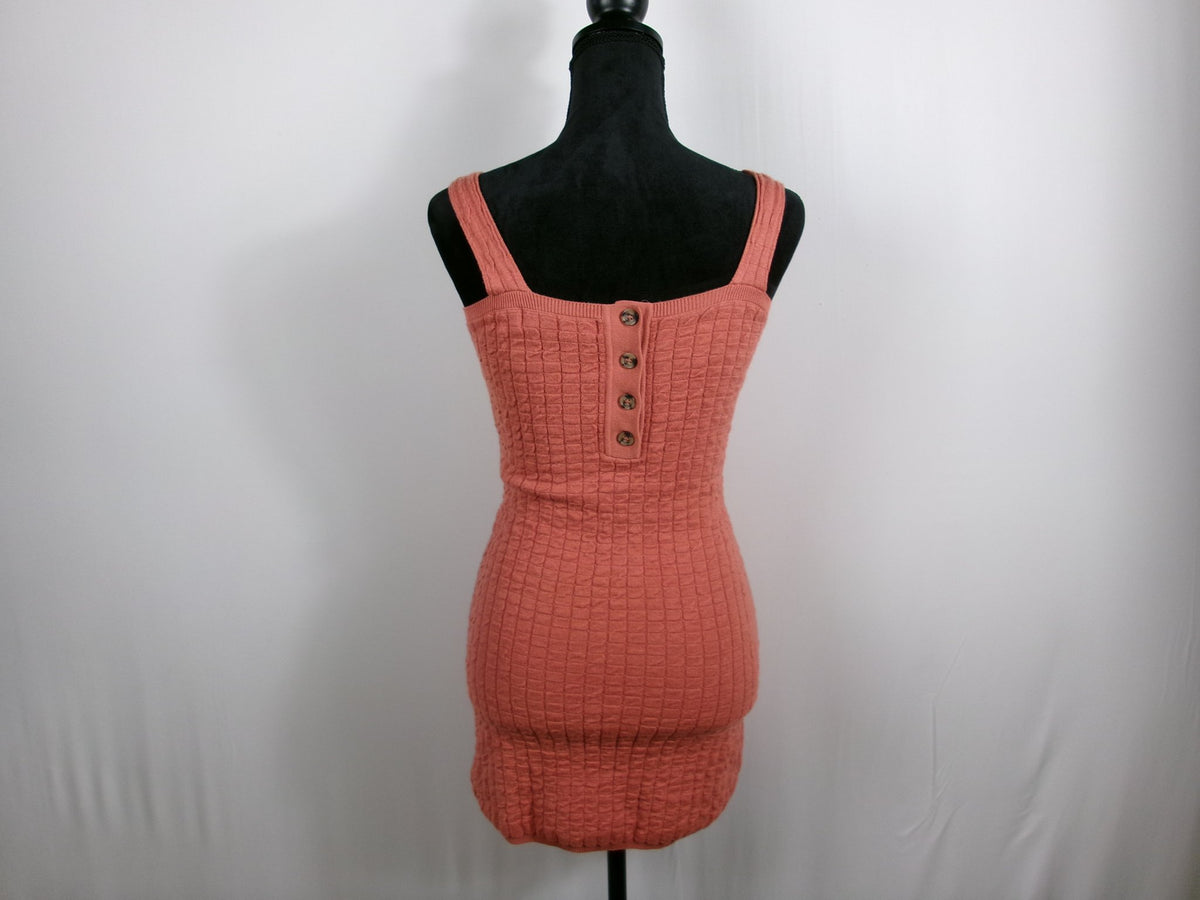 FP Beach Short and Sweet Mini Dress – Coral – back