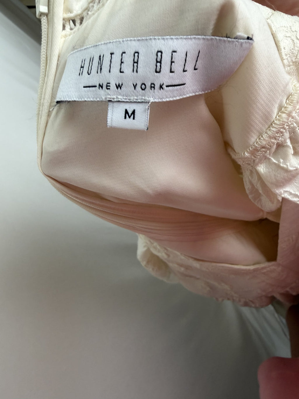 Hunter Bell Gaille Dress – Cream Jacquard – label