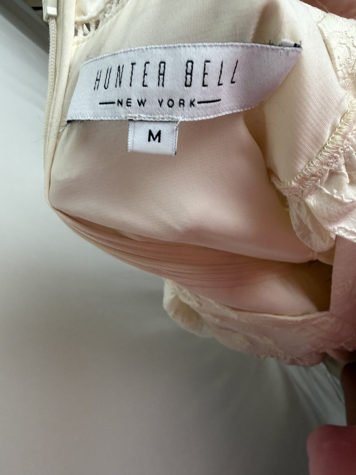 Hunter Bell Gaille Dress – Cream Jacquard – label