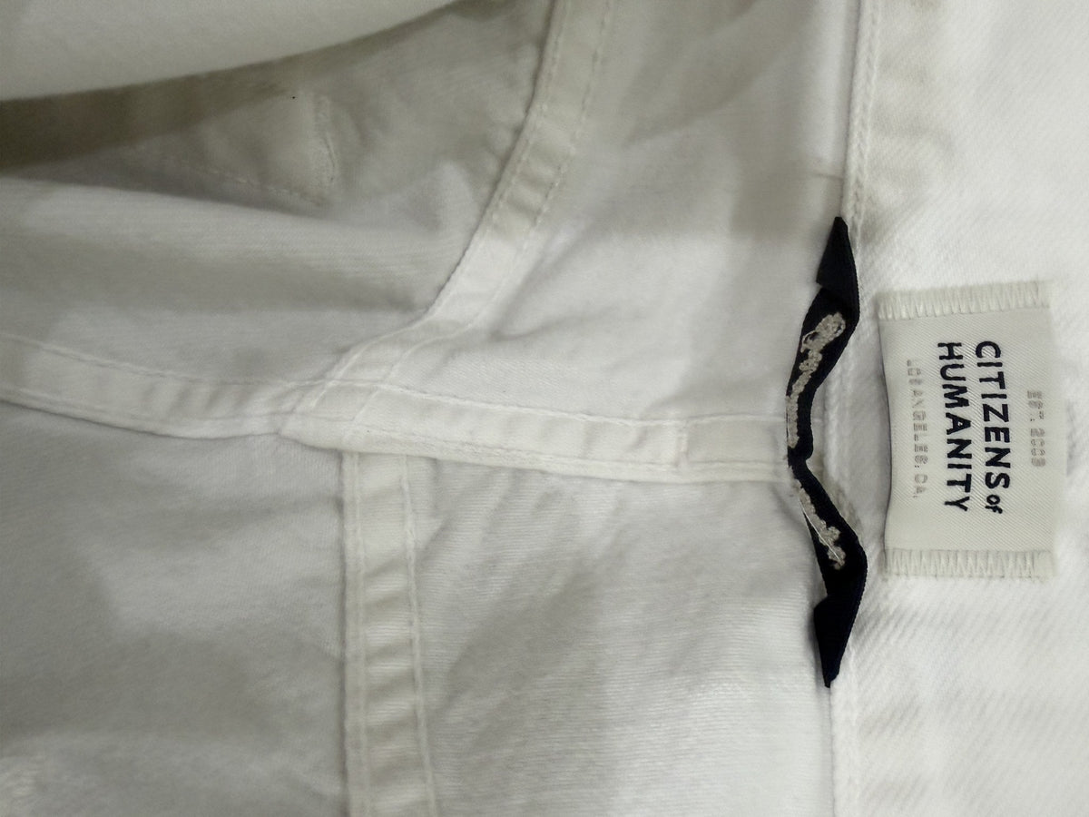 Citizens of Humanity White Denim Jeans – label