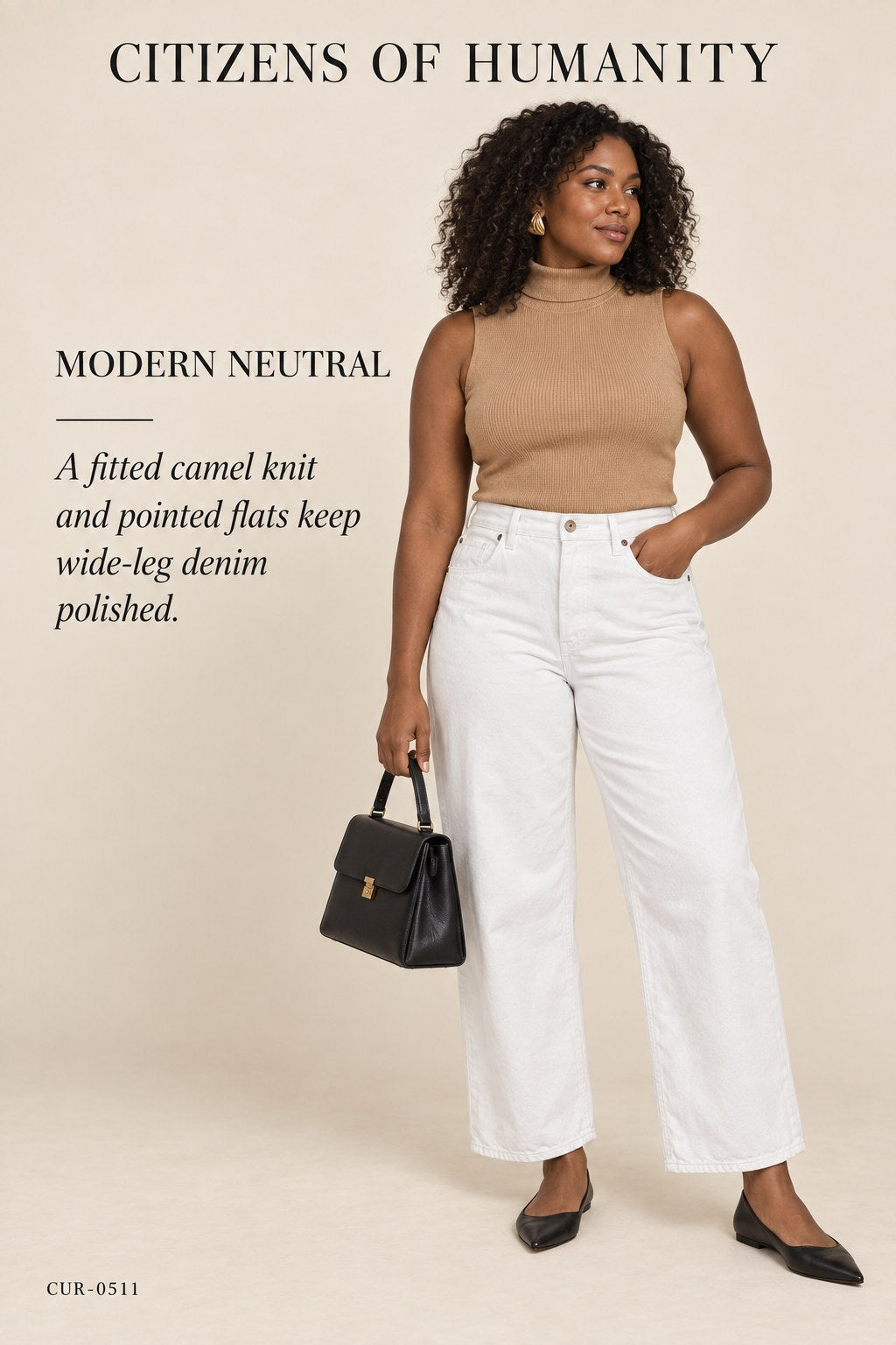 Citizens of Humanity White Denim Jeans – styled: Modern Neutral