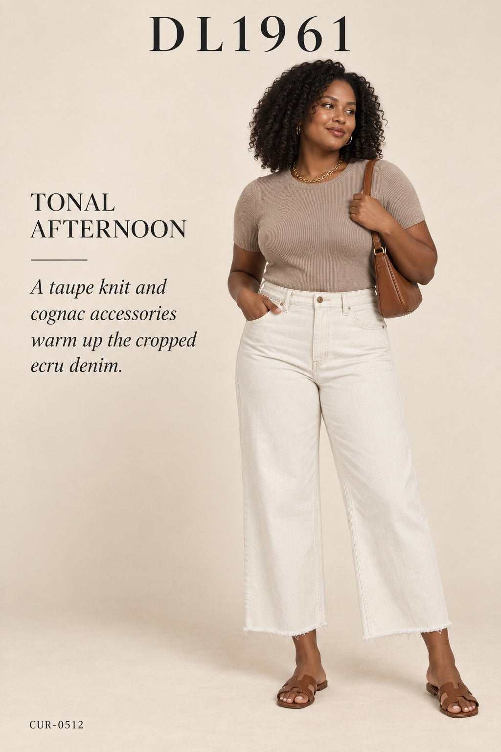 DL1961 Hepburn Wide-Leg High-Rise Jean – Vintage Ecru