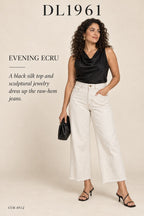 DL1961 Hepburn Wide-Leg High-Rise Jean – styled: Evening Ecru