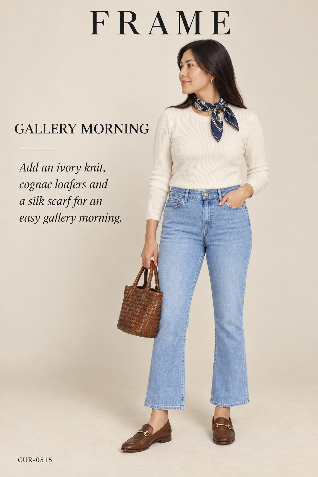 FRAME Le Crop Mini Boot - Blue Springs