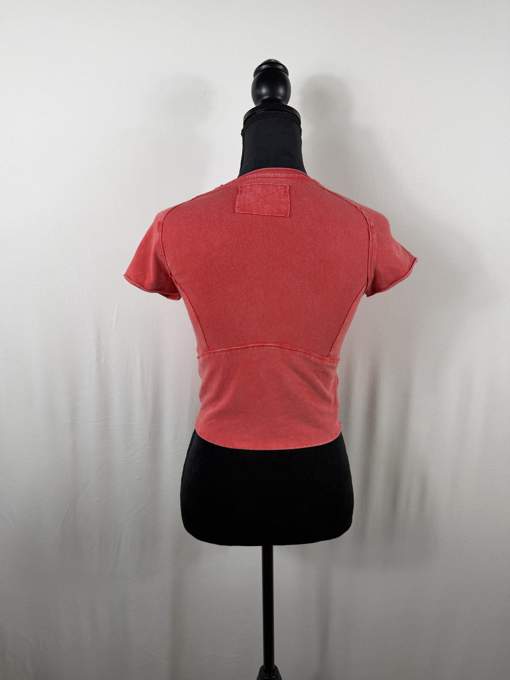 Intimately by Free People Coral Cropped Tee – back