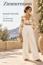 Zimmermann Golden Surfer Bodice – Tangerine Vine Floral