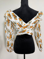 Zimmermann Golden Surfer Bodice – Tangerine Vine Floral