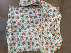 DÔEN Floral Scoop-Neck Button-Front Blouse – Cream