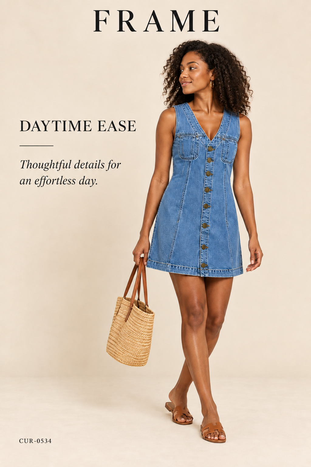 FRAME Sleeveless Trucker Pocket Denim Dress – Delaware