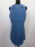 FRAME Sleeveless Trucker Pocket Denim Dress – Delaware