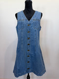FRAME Sleeveless Trucker Pocket Denim Dress – Delaware