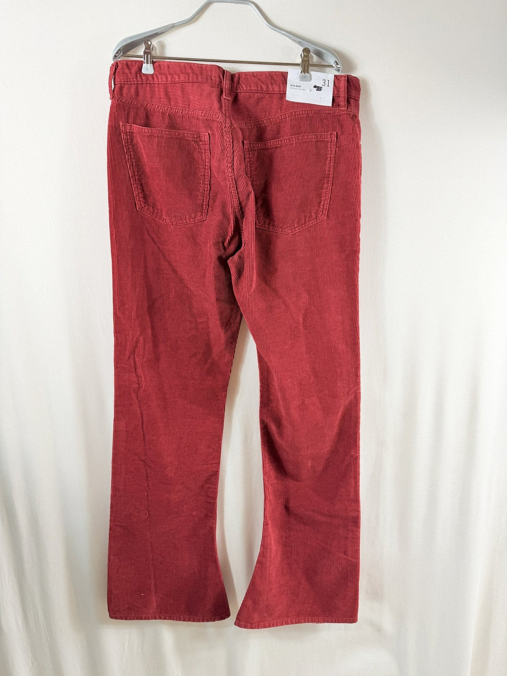 AGOLDE Mid-Rise Kick Boot Corduroy Jean — Brick - back