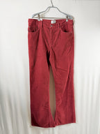 AGOLDE Mid-Rise Kick Boot Corduroy Jean — Brick - front