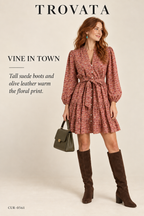 Trovata Celeste Dress — Ethereal Vine – styled editorial look 2: Vine in Town